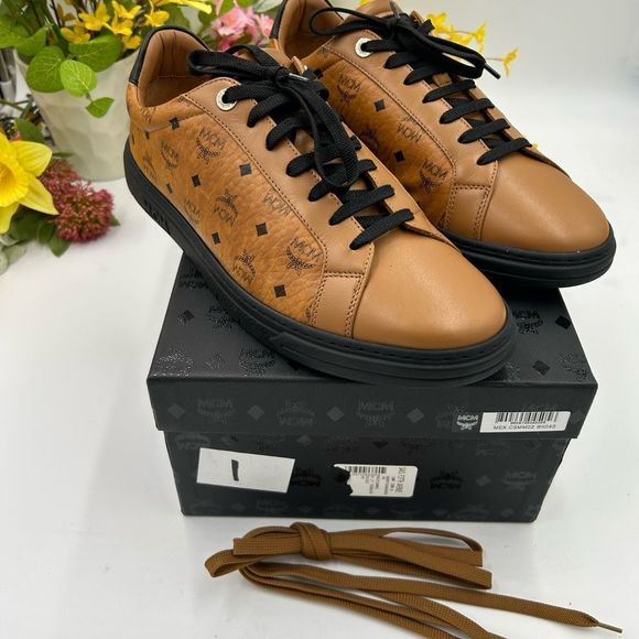 MCM Tan Leather Sneakers - Picture 2 of 9